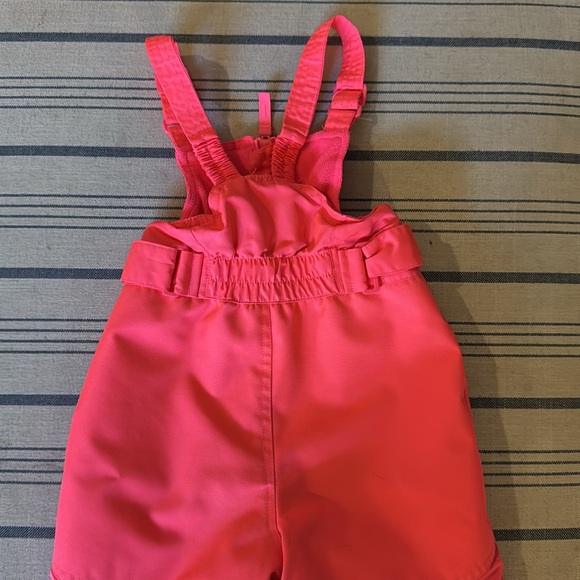 Pink Flower Little Girls Ski Bibs & Jacket - Picture 4 of 15